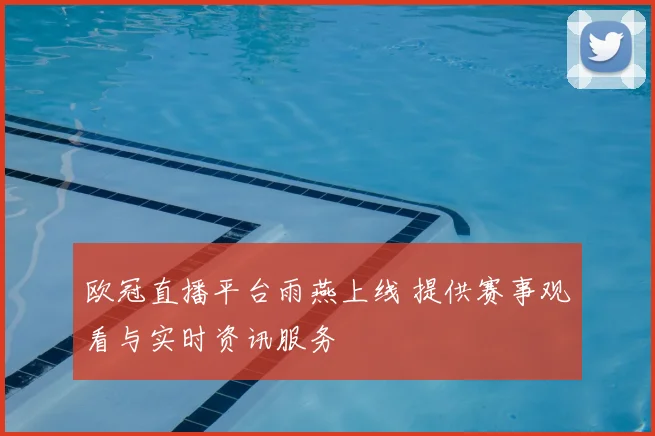 欧冠直播平台雨燕上线 提供赛事观看与实时资讯服务