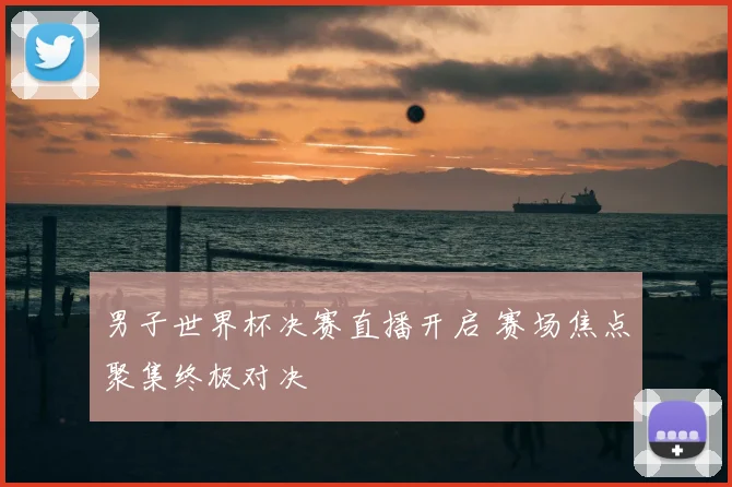 男子世界杯决赛直播开启 赛场焦点聚集终极对决